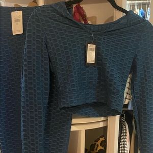 Butt Lift leggings and cropped top NWT